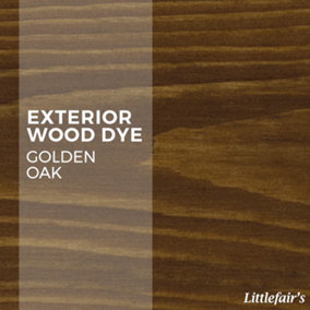 Exterior Wood Dye - Golden Oak 15ml Tester Pot - Littlefair's