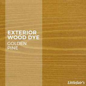 Exterior Wood Dye - Golden Pine 15ml Tester Pot - Littlefair's