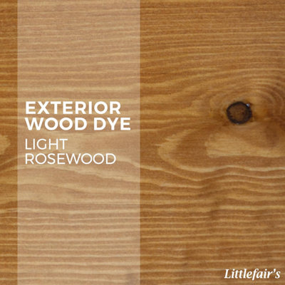 Exterior Wood Dye - Light Rosewood 25ltr - Littlefair's