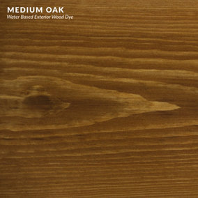 Exterior Wood Dye - Medium Oak 15ml Tester Pot - Littlefair's