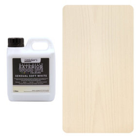 Exterior Wood Dye - Sensual Soft White 1ltr - Littlefair's