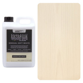 Exterior Wood Dye - Sensual Soft White 2.5ltr - Littlefair's