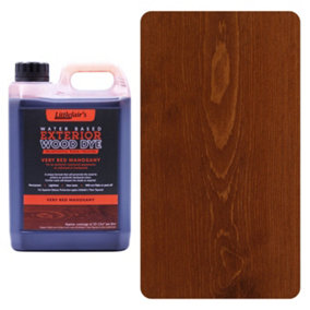 Exterior Wood Dye - Very Red Mahogany 2.5ltr - Littlefair's