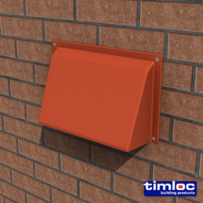 External Air Vent Cowl 255mm x 160mm Brown