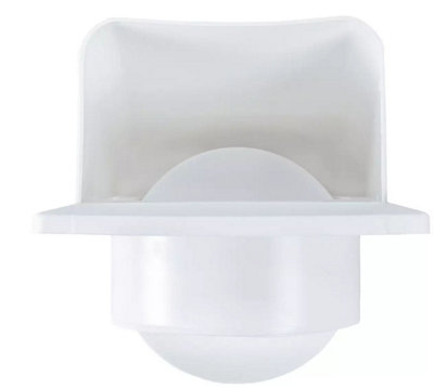 External Air Vent Hooded Duct Cover Gravity Flap Cowl Grille WHITE Plastic 100mm - 5