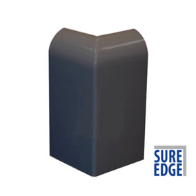 External Drip Corner for Sure Edge Rubber Roofing/Flat Roofing Trims - Anthracite Grey x2