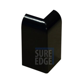 External Drip Corner for Sure Edge Rubber Roofing/Flat Roofing Trims - Black x2