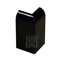 External Drip Corner for Sure Edge Rubber Roofing/Flat Roofing Trims - Black