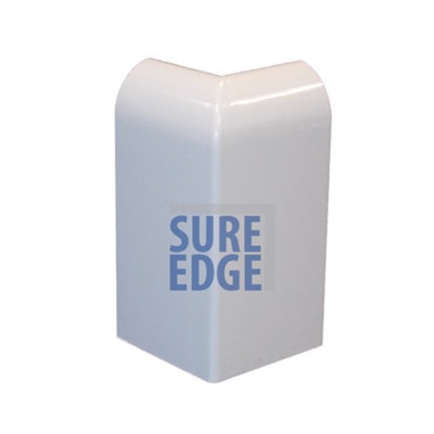 External Drip Corner for Sure Edge Rubber Roofing/Flat Roofing Trims - White x2