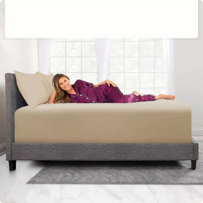 Extra Deep 40CM Fitted Sheets Single Double King Super King Size Fitted Bed Sheets
