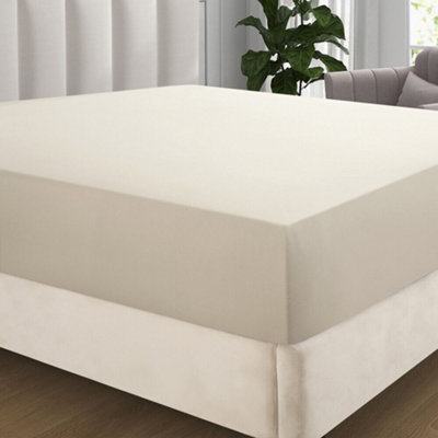 Extra Deep 40CM Fitted Sheets Single Double King Super King Size Fitted Bed Sheets
