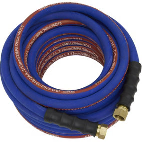 Extra Heavy Duty Air Hose with 1/2 Inch BSP Unions - 15 Metre Length - 13mm Bore