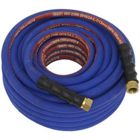Extra Heavy Duty Air Hose with 1/2 Inch BSP Unions - 20 Metre Length - 13mm Bore