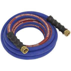 Extra Heavy Duty Air Hose with 1/2 Inch BSP Unions - 5 Metre Length - 13mm Bore