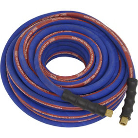 Extra Heavy Duty Air Hose with 1/4 Inch BSP Unions - 20 Metre Length - 8mm Bore