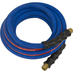 Extra Heavy Duty Air Hose with 1/4 Inch BSP Unions - 5 Metre Length - 10mm Bore