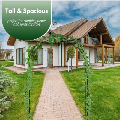 Extra Large 2M Arch Trellis For Climbing Plants Heavy Duty Garden ...