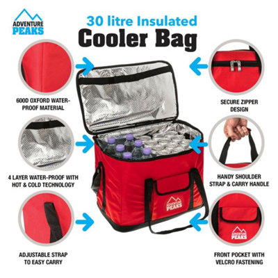 Extra Large 30L Insulated Cooler Cool Bag