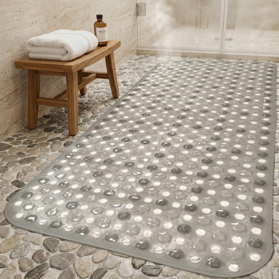 Extra Large 70 cm Non-Slip Bath Mat Strong Suction Anti slip Rubber ...