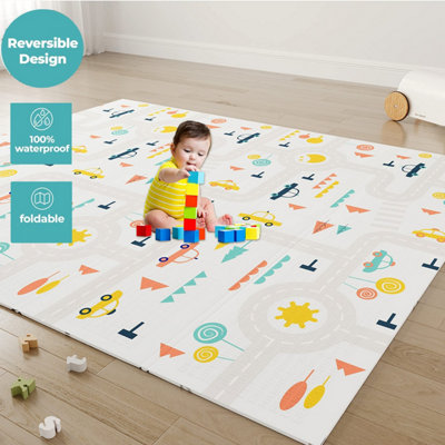 Extra Large Baby Play Mat, 197cm x 177cm Waterproof Foam Floor Mat, thickness 1.5cm
