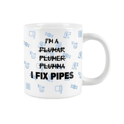 Extra Large Big Plumber Mug Fun Joke Trades Gift - 'I'm a plumar ...