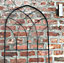 Extra Large Garden Trellis Climbing Wall Plant Support Black (H)2000mm
