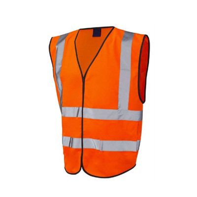 Extra Large Orange Hi Vis Safety Vest High Visibility Waistcoat UK Legal EN471