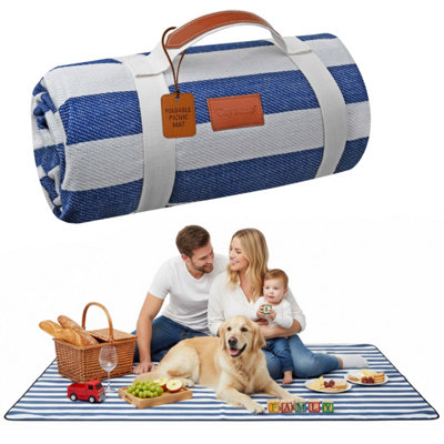 Extra Large Picnic Blanket Waterproof Outdoor Beach Mat Travel Rug