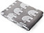 Extra Large Piece of 100% Cotton (300cm x 160cm) for Sewing and Crafting with White Elephants On Grey - Cotton Fabric Material