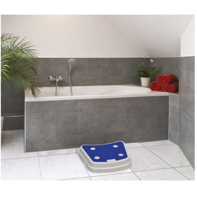 Extra Large Plastic Platform Step - Bathroom Mobility Aid - Non-Slip Design