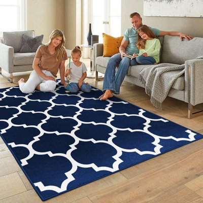 Extra Large Printed Rugs Non Slip Living Room Bedroom Indoor Outdoor ...