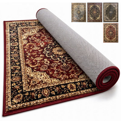 Extra Large Traditional Rugs Non Slip Hallway Runner Living Room ...