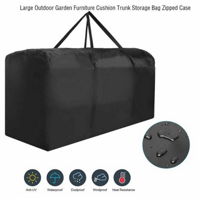 Extra Large Zipped Waterproof Garden Furniture Cushion Storage Bag Heavy Duty