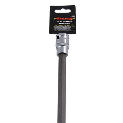 Extra Long Spline Drive Shaft Bolt Socket M12 x 800mm - 1/2" dr (Neilsen CT4008)
