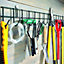 Extra-Long Tool Rack - Wall Mounted Garden Tool Holder with 16 Hooks for Shed or Garage - Measures H11.5cm x W100cm