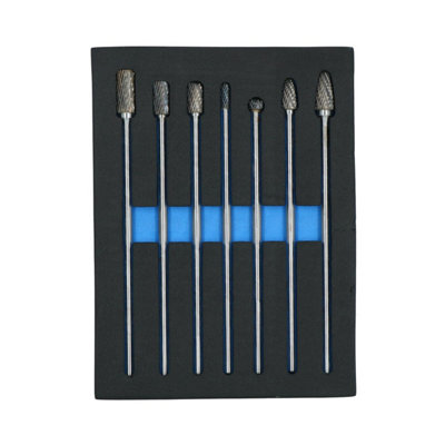 Long Reach Carbide Burr Set – 6mm Shank, High-Polish Tips For Grinding Cast Iron, Stainless