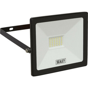 Extra Slim Floodlight with Wall Bracket - 20W SMD LED - IP65 Rated - 1700 Lumens