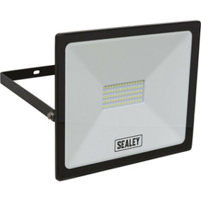 Extra Slim Floodlight with Wall Bracket - 50W SMD LED - IP65 Rated - 4500 Lumens