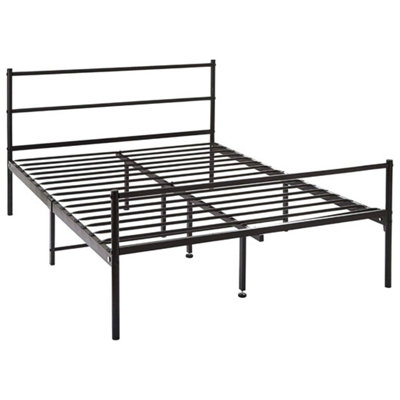 Extra Strong Double Metal Bed Frame In Black