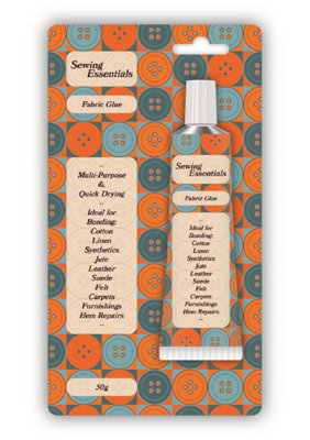 Extra Strong Fabric Glue Bonds Sew Quickly Ideal for Hemming & patching 50g