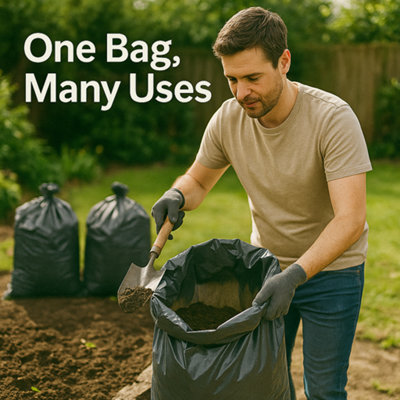 Extra Strong Rubble Sacks - 80 L capacity - 25 Rubble Bags - 100kg Load