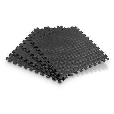 EXTRA THICK GYM FLOORING INTERLOCKING FLOOR MATS EVA SOFT FOAM MAT YOGA TILES 4xMats (16 Square Feet)