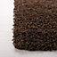 EXTRA THICK HEAVY 5CM PILE SOFT SHAGGY RUGS MODERN AREA RUGS BEDROOM HALL RUGS (Brown, 80 x 150cm)