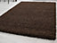 EXTRA THICK HEAVY 5CM PILE SOFT SHAGGY RUGS MODERN AREA RUGS BEDROOM HALL RUGS (Brown, 80 x 150cm)