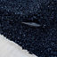 EXTRA THICK HEAVY 5CM PILE SOFT SHAGGY RUGS MODERN AREA RUGS BEDROOM HALL RUGS (Navy Blue, 160 x 230cm)