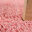 EXTRA THICK HEAVY 5CM PILE SOFT SHAGGY RUGS MODERN AREA RUGS BEDROOM HALL RUGS (Rose Pink, 120 x 170cm)