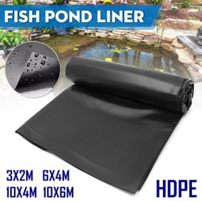 Extra thick pond liner Heavy Duty Durable 25 year warranty 200gsm - 035mm thick 10m x 10m (32'x32')