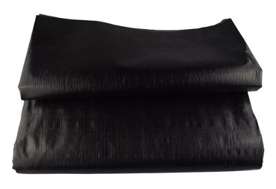 Bâche Pour Bassin Pontec - 4x6 M | PVC Noir 0,5 Mm | Résistante UV Et Racines | Flexible Et Durable