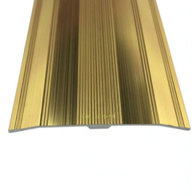 Extra Wide 61mm Carpet Cover Strip Gold Carpet To Carpet Threshold Bar Long 9ft / 2.7metres Trim