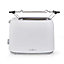 Extra-Wide Slot 2 Slice Toaster with Bun Warming Rack and Removable Crumb Tray 750W